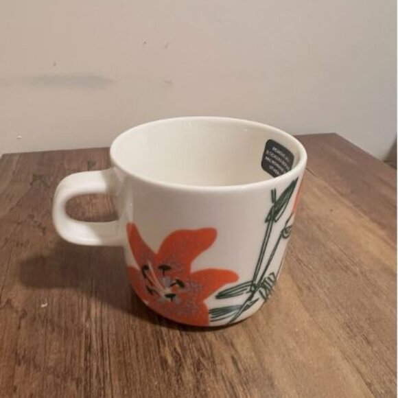 Marimekko Oiva / Puutarhakutsut Coffee Mug(set of 2) Brand New Finnish Design - Picture 4 of 8